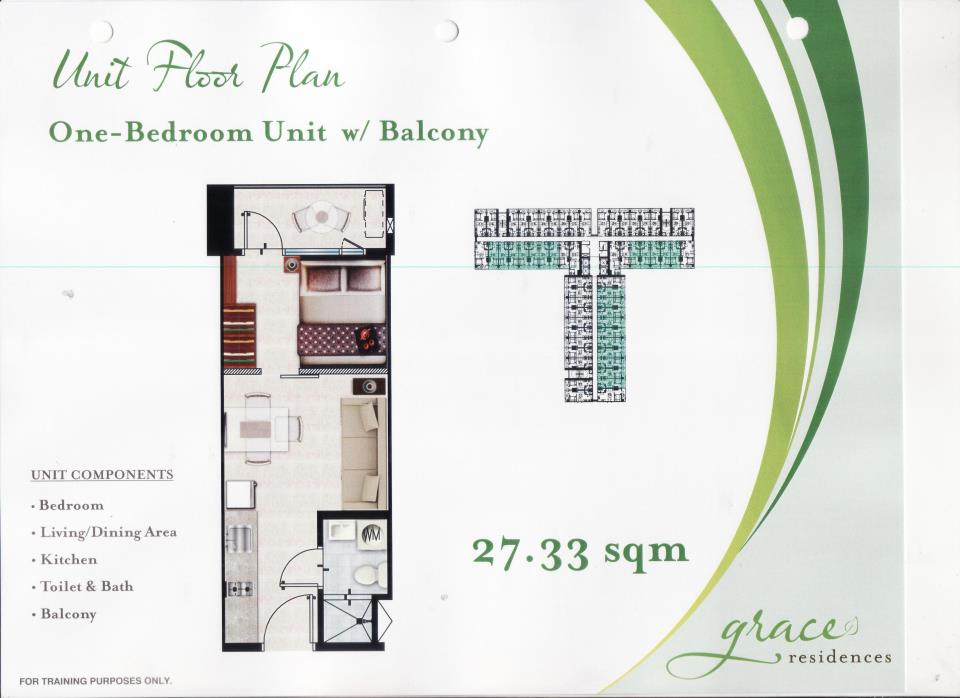 Unit Floor Plan SMDC Grace Residences, Taguig City