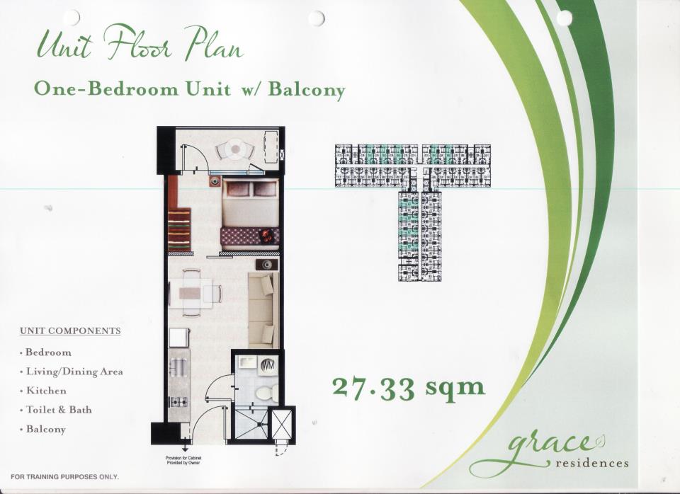 Unit Floor Plan SMDC Grace Residences, Taguig City
